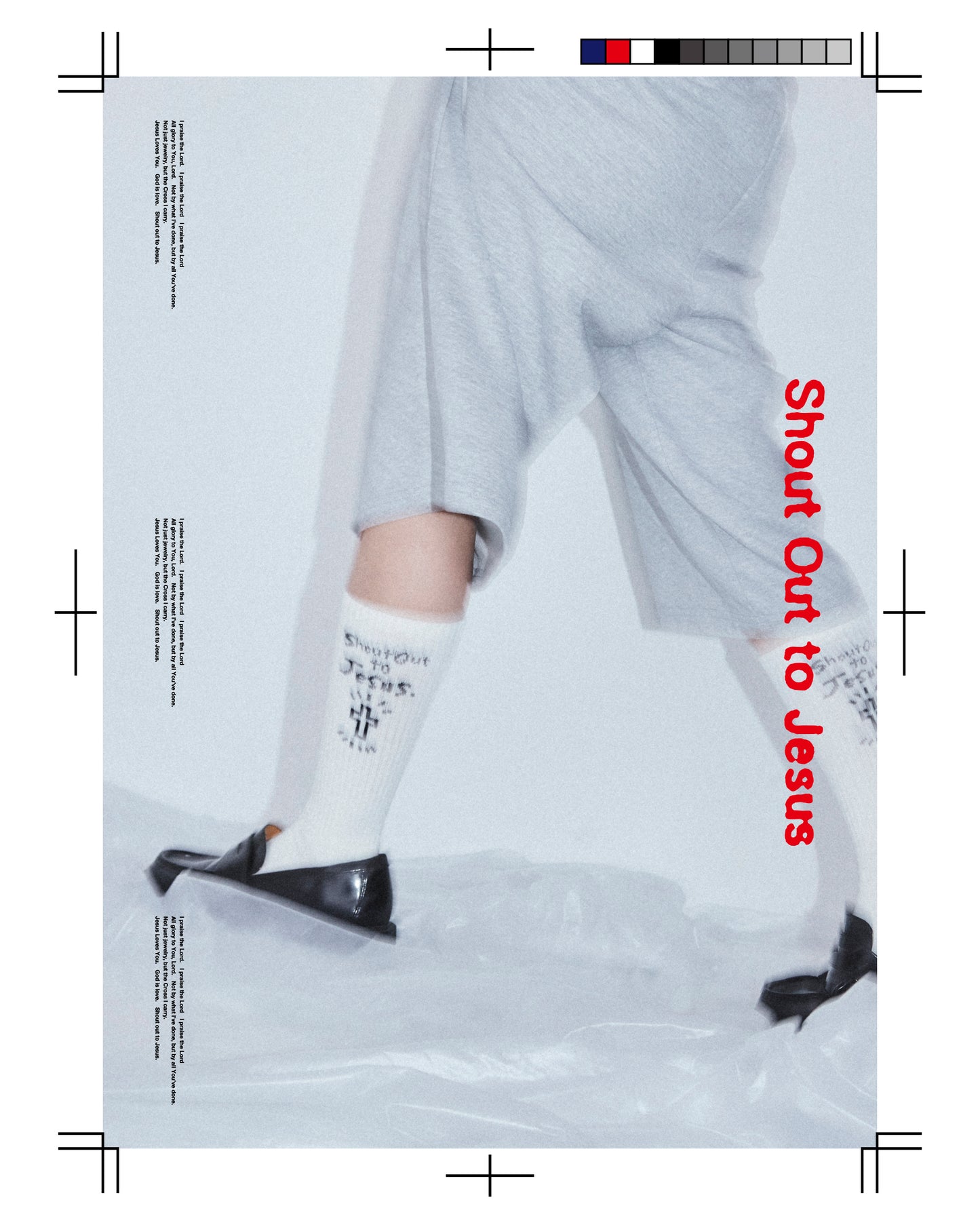 【9月15日(月・祝)まで】Script Logo Socks(White)