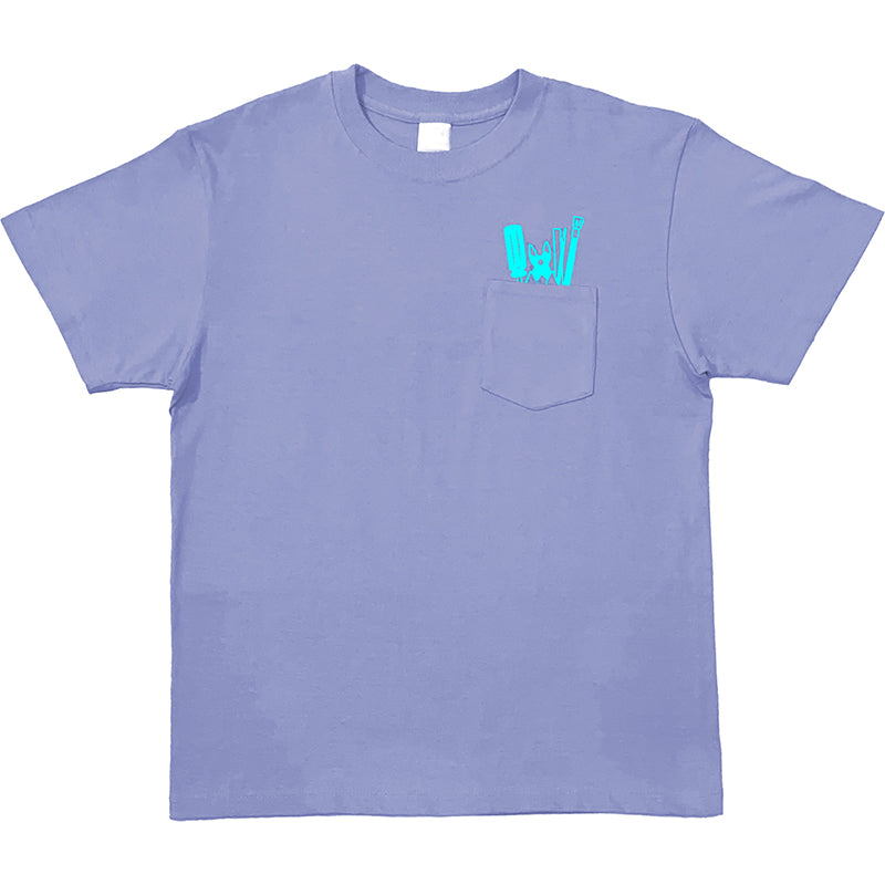 組み立てよ!!プラモデル風ポケット付きTシャツ(ラベンダー)
