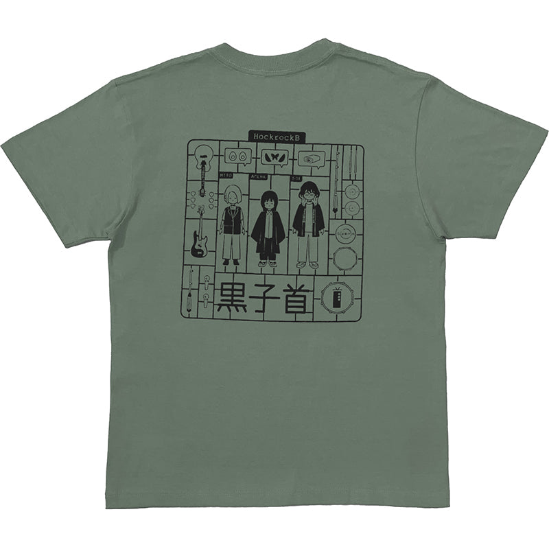 組み立てよ!!プラモデル風ポケット付きTシャツ(モスグリーン)