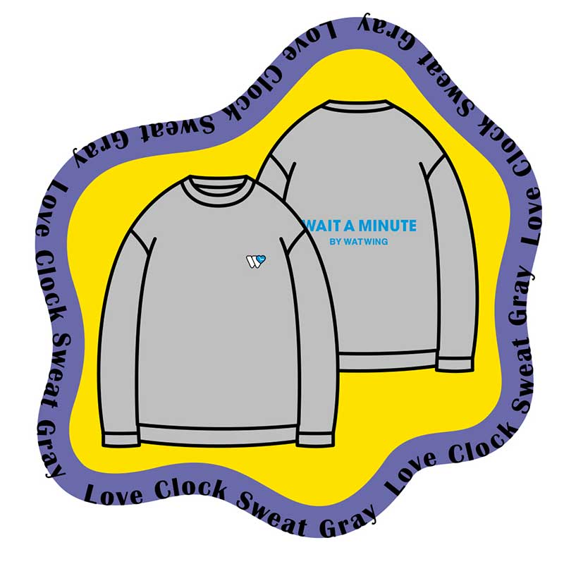 Love Clock Sweat(セットアップ対応)Gray
