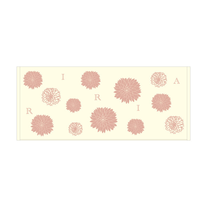 記録の記憶 flower(A)-フェイスタオル