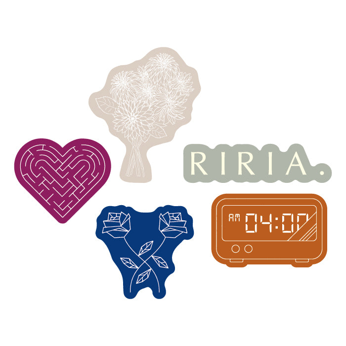 記録の記憶 sticker set(5枚入り)