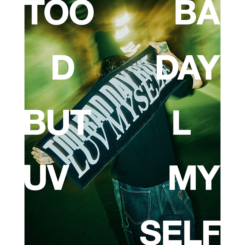 Too Bad Day But Luv Myself -Towel-(Black)