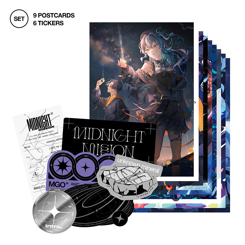 MGO STICKER & POST CARD SET
