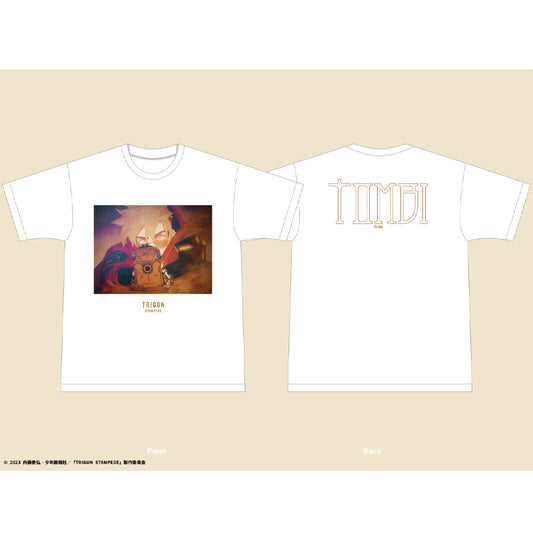 Kvi Baba x TRIGUN STAMPEDE "TOMBI" T-Shirts WHITE