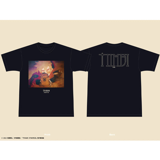 Kvi Baba x TRIGUN STAMPEDE "TOMBI" T-Shirts BLACK
