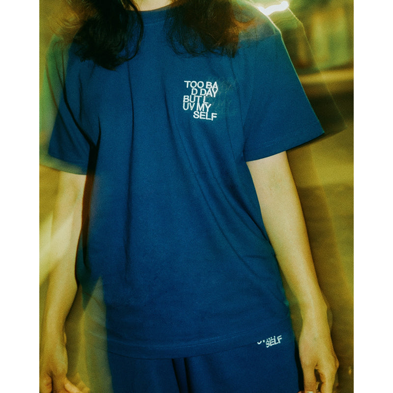 Too Bad Day But Luv Myself -T-Shirts-（Navy）