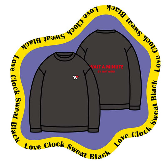 Love Clock Sweat(セットアップ対応)Black