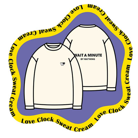 Love Clock Sweat(セットアップ対応)Cream