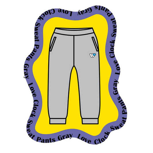 Love Clock Sweat Pants(セットアップ対応)Gray