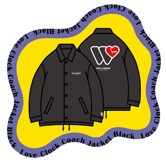 Love Clock Coach Jacket Black