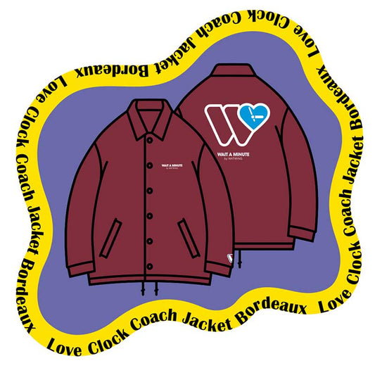 Love Clock Coach Jacket Bordeaux