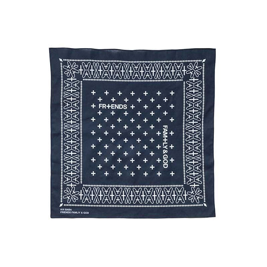 Friends, Family, Fans & God Bandana(Navy)