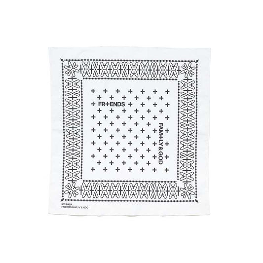 Friends, Family, Fans & God Bandana（White）