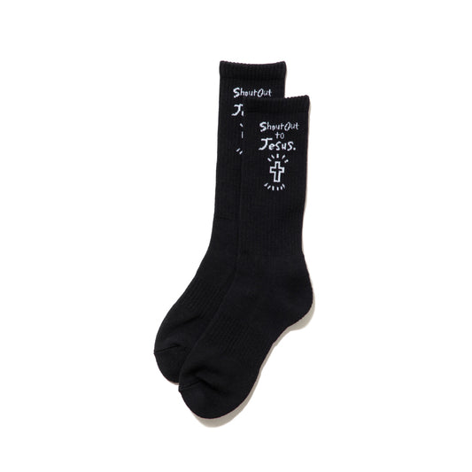 【9月15日(月・祝)まで】Script Logo Socks（Black）