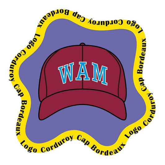 Logo Corduroy Cap Bordeaux