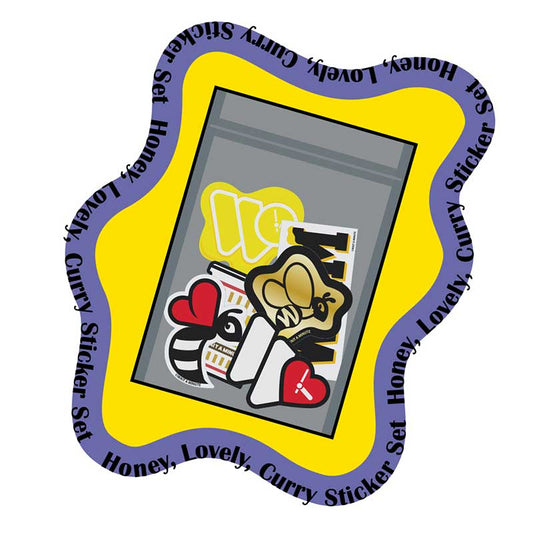Honey, Lovely, Curry Sticker Set