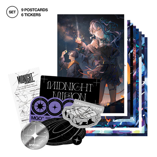 MGO STICKER & POST CARD SET