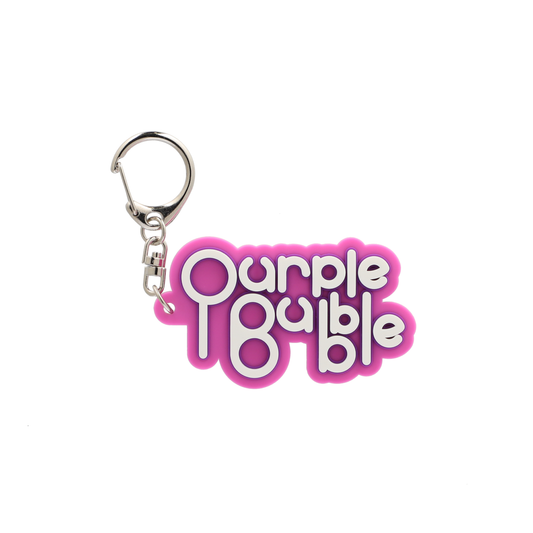 PURPLE BUBBLE ラバーキーホルダー